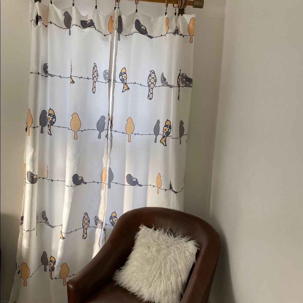 2 Pair of 84” Bird Curtains